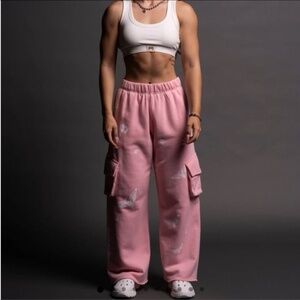 FREEDOM DURST CARGO SWEATS IN CHERRY BLOSSOM